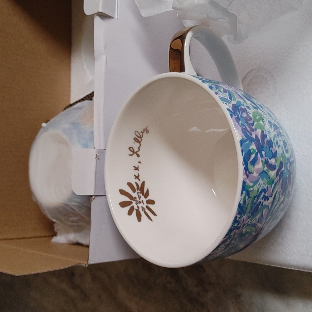 NIB Lilly Pulitzer Ceramic Mugs Set of 2